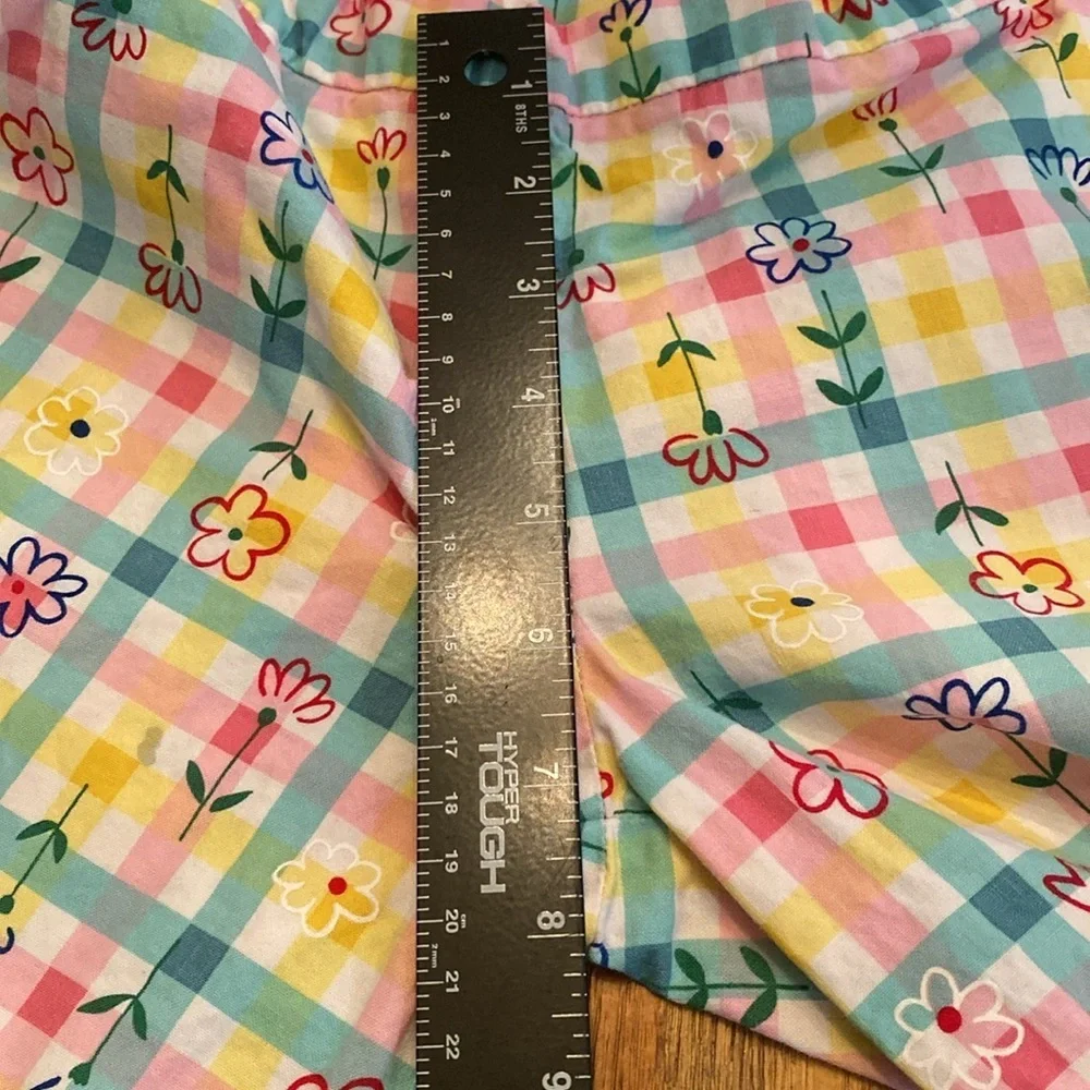American Girl Picnic Time Multicolor Checkered Capri Pants. Size 7. 2001